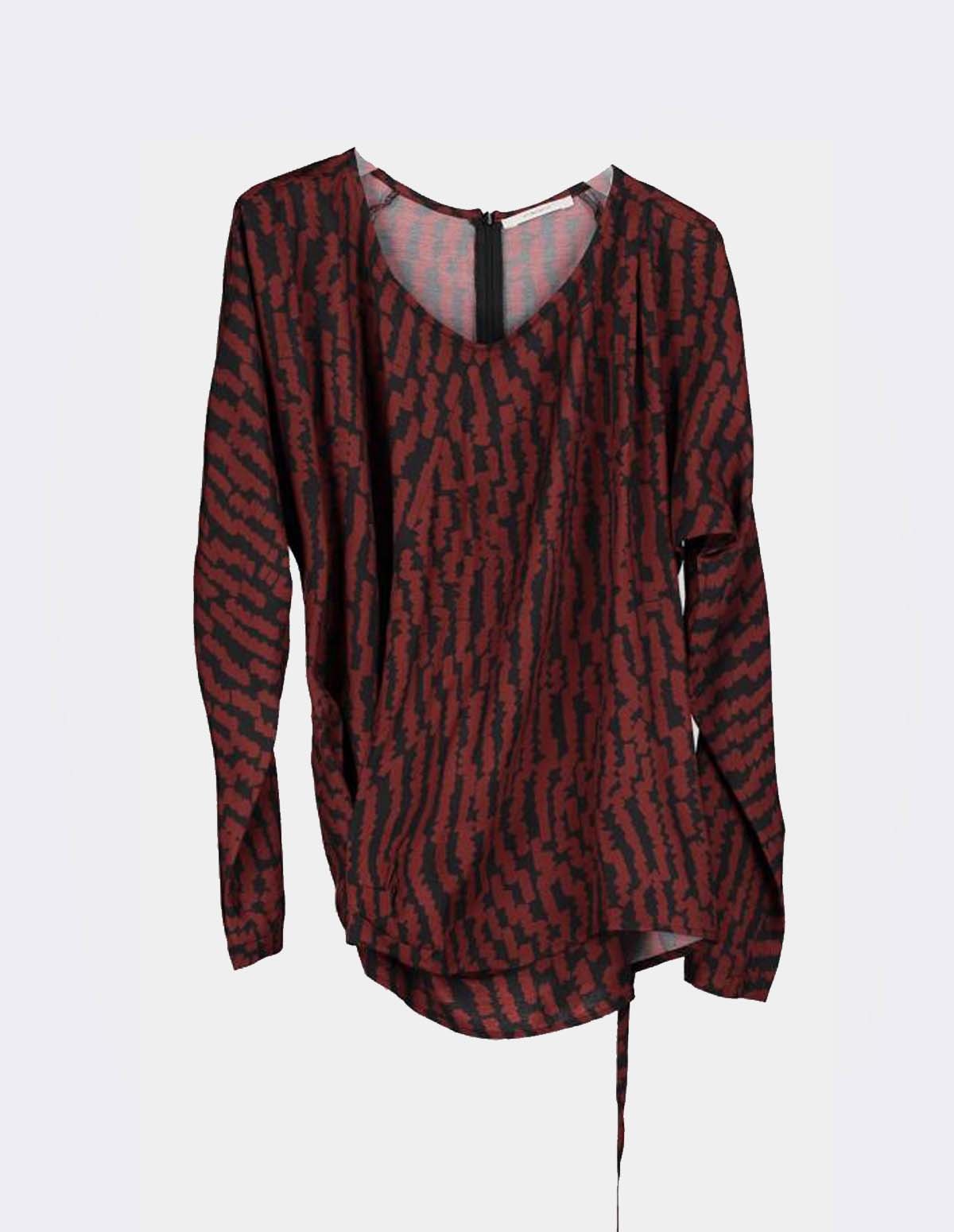 Huma Dacota Top - MAROON