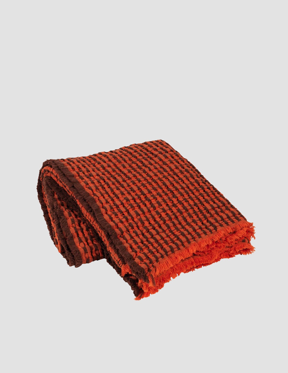 Bc Plaid Linda 130x180 - PUMPKIN ORANGE