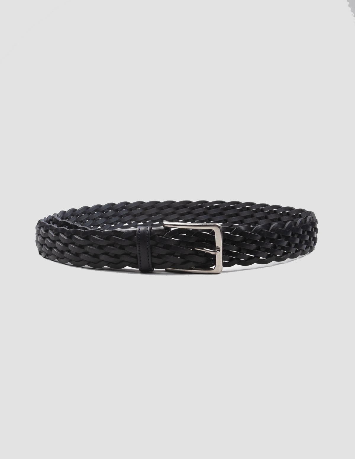 CEINTURE TRESSEE - NAVY