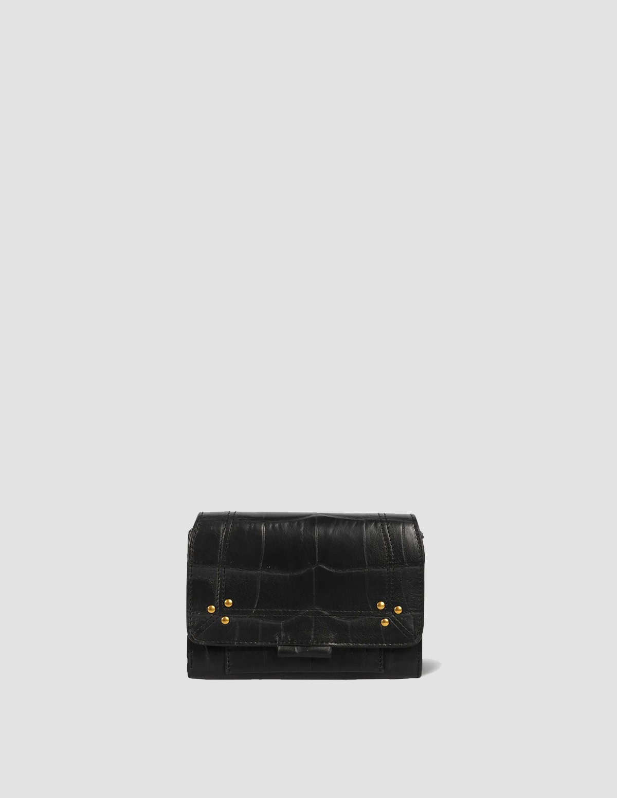 Jd Lulu Porte Monnaie - CROCO NOIR