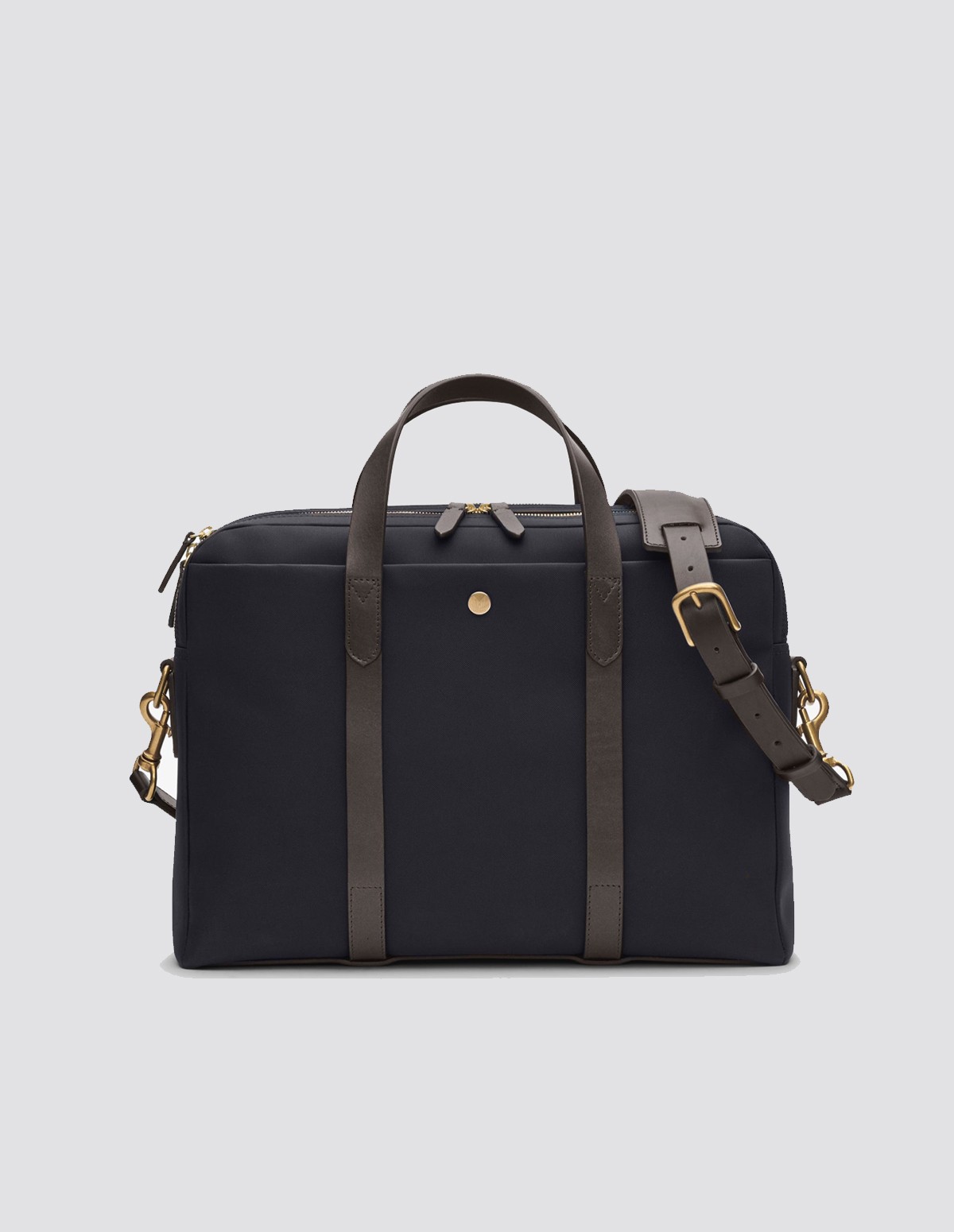 Navy/dark brown