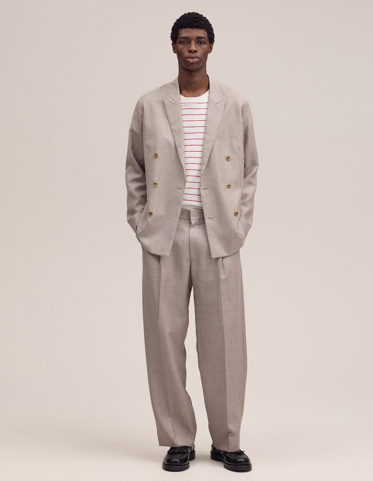 111 khaki melange, l