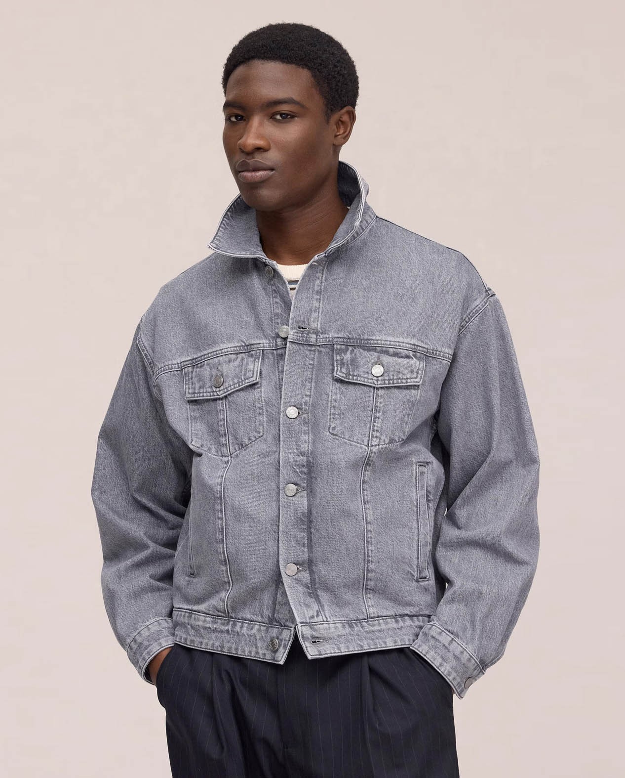 909 grey denim