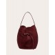 Burgundy suede