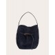 Navy suede